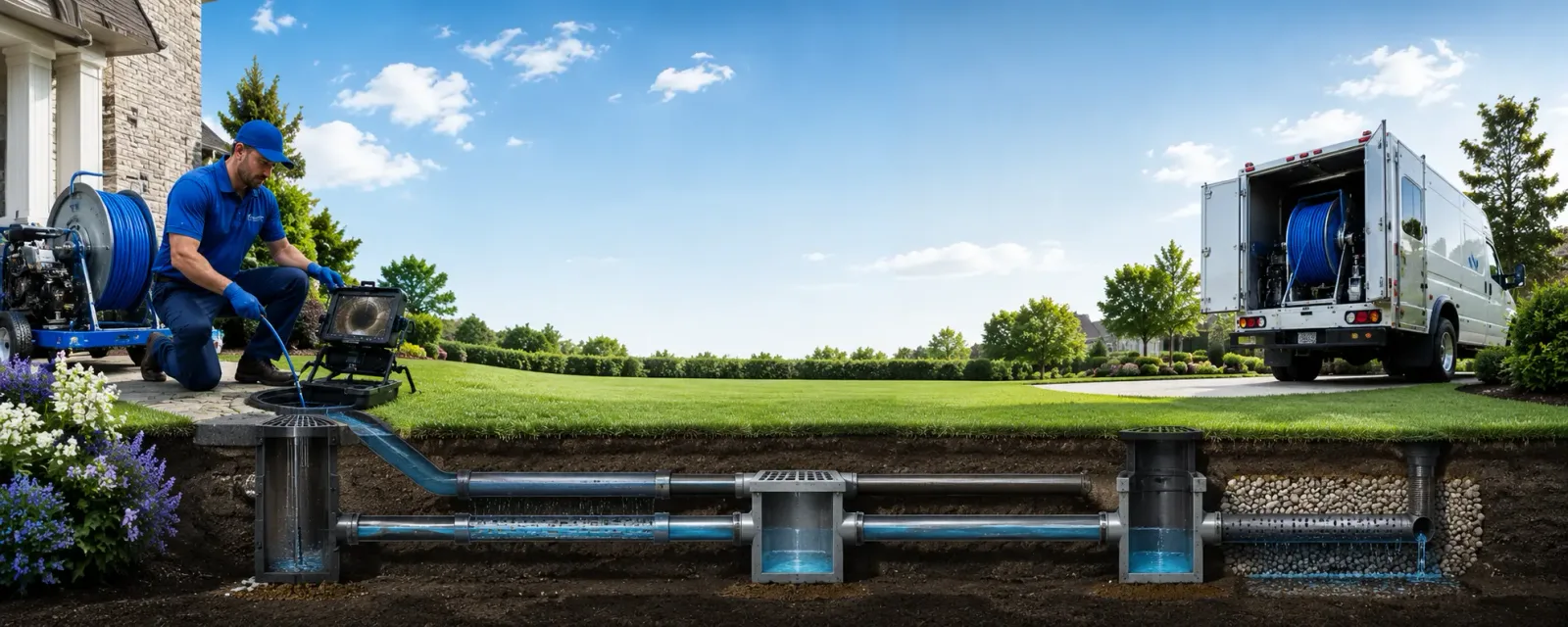 Outdoor drain cleaning information for Mclean, NY